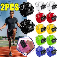 New 2/1PC 4 Digit Number Counters Plastic Shell Hand Finger Display Manual Counting Tally Clicker Timer Soccer Golf Counter Gift 1