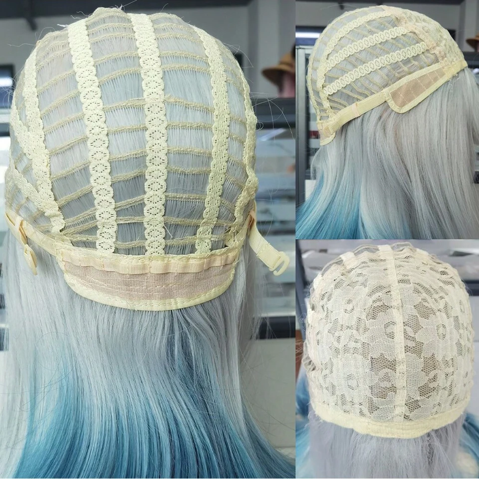MSIWIGS 女性合成ロリータウィッグロングストレートオンブル