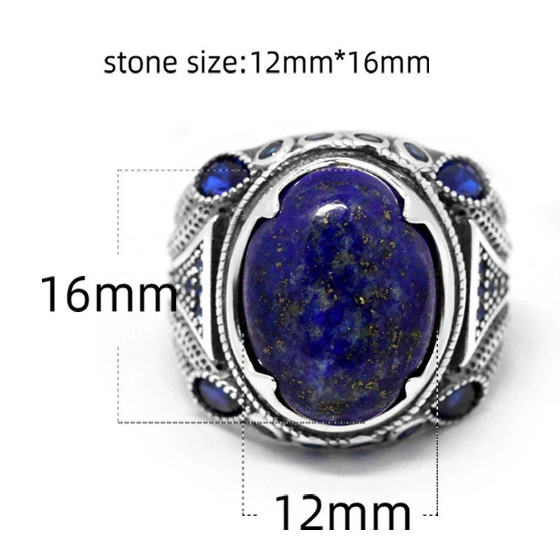 Chevalière Réversible En Argent 925 - Pierres : Lapis-lazuli Et Cornaline - Taille 69 (23) - Neuf Avec étiquettes