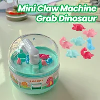 Mini Claw Machine Catch Dinosaur Game Mini Gadgets Dinosaur Catcher Toy Capsule Toy Hand-Eye Game Activity Toys Children Toddler 1