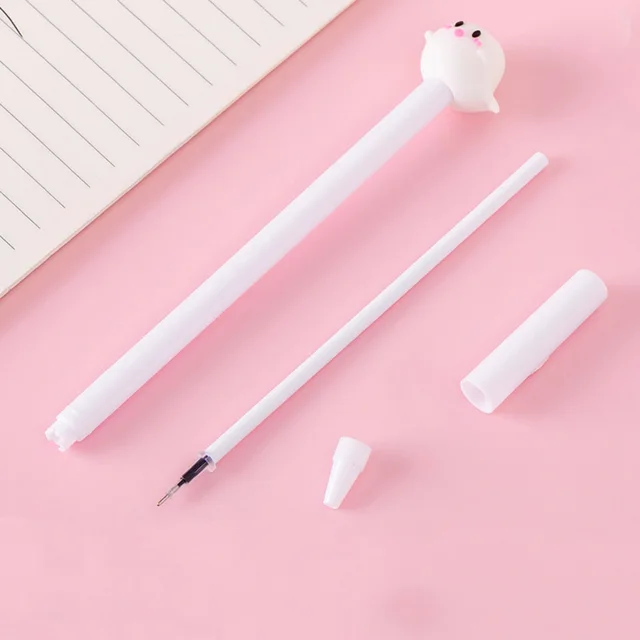 창의적인 호박 조명 박쥐 유령 할로윈 젤 펜은 정교하고 부드러운 필기를 제공하는 젤 잉크와 0.5mm의 가느다란 팁을 가진 플라스틱 제품입니다.