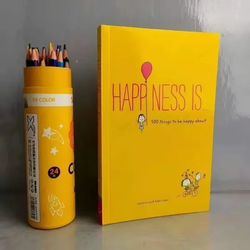 

Счастье-500 вещей, чтобы быть счастливыми из мягкой обложки, книги счастливого неба для детей