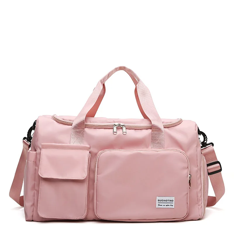 Women Travels Fitness With Wet Dry Separation, Waterproof Luggage Large CapaCity Swimming Yoga Bag Functional Portable