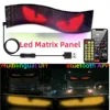 5V USB Smart App Remote Control Multilingual Car LED Matrix Pixel Panel Scrolling Advertising Car Truck Devil's Eye Signs Light 2