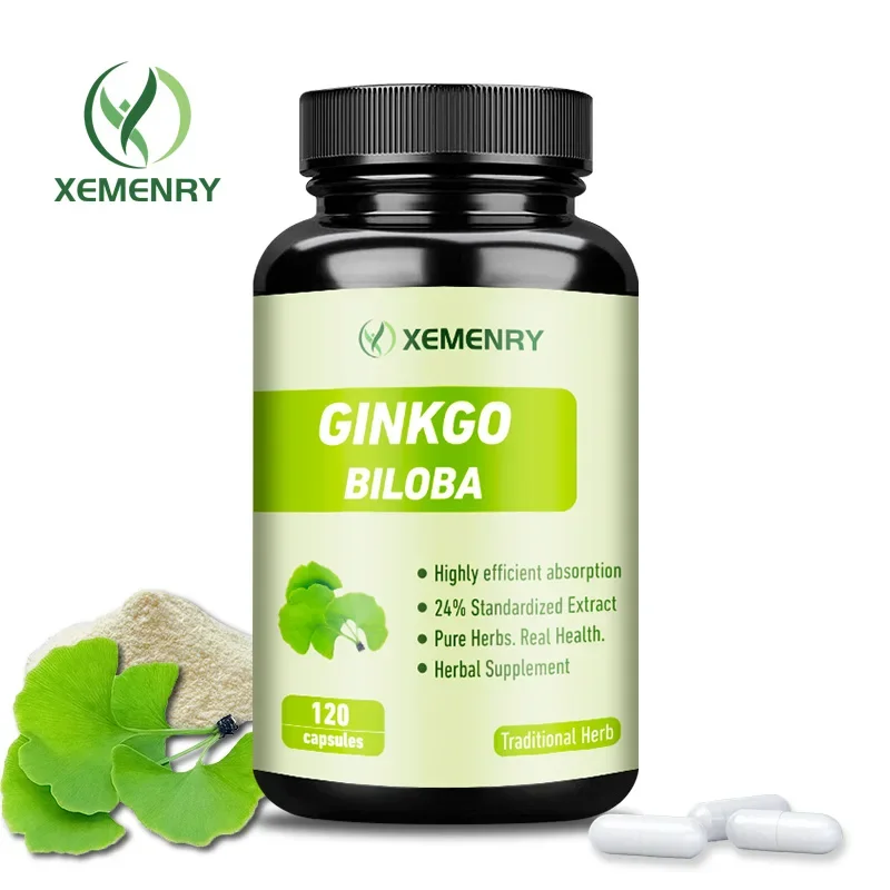 Ginkgo Biloba Capsules Improves Concentration Memory Learning Promotes Brain Health Clarity ginkgo biloba supplement