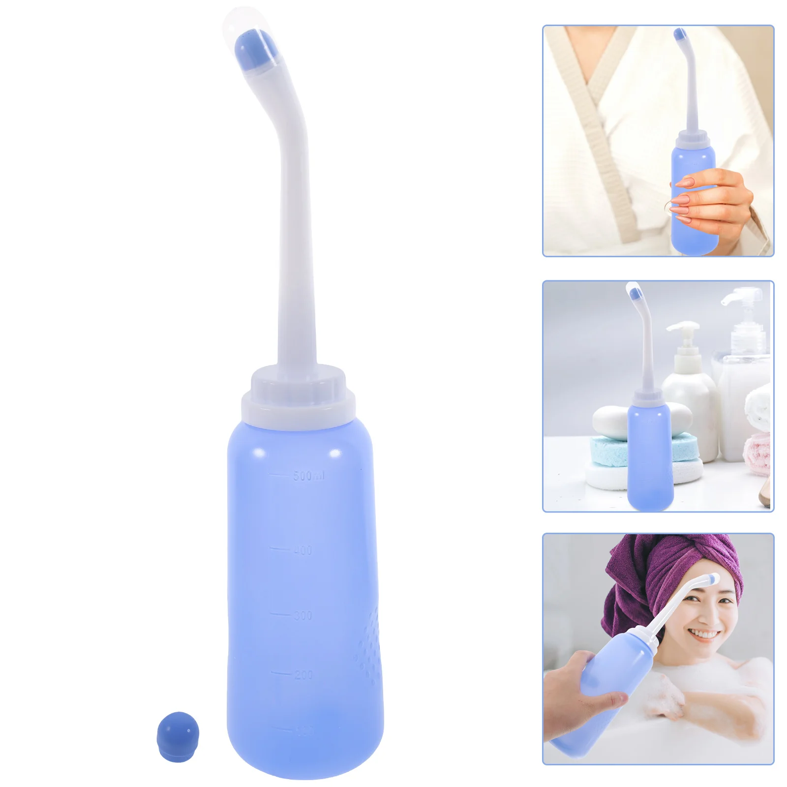 

Hand Held Bidet Bottle Toilet Flusher Bowl Cleaner Private Parts Irrigator Sprayer Portable Pregnant Woman