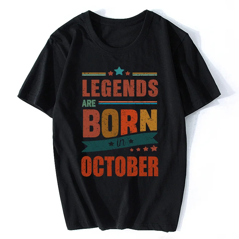 Heroes Are Born in October Kids Birth Month Tshirt Tee