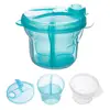 3 Grid Portable Milk Powder Formula Dispenser BPA Free Food Container Infant Bean Storage Box for Kid Care Toddler Travel Bottle 4