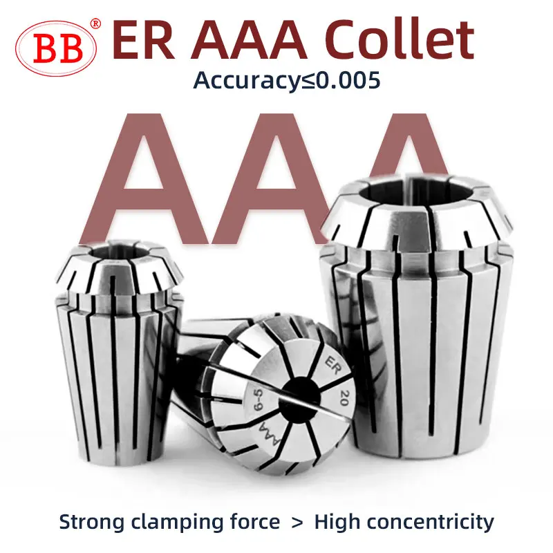 BB ER Spring Collet ER11 ER16 ER20 ER25 ER8 Standard CNC Holder Slots Engraving Machine Milling Lathe Work Holding Tool AA AAA spring collet tool holder collet chuck lathe tool holder spring collet chuck collet chuck holder engraving collet chuck wrench nut collet collet clamping tool collet block holder