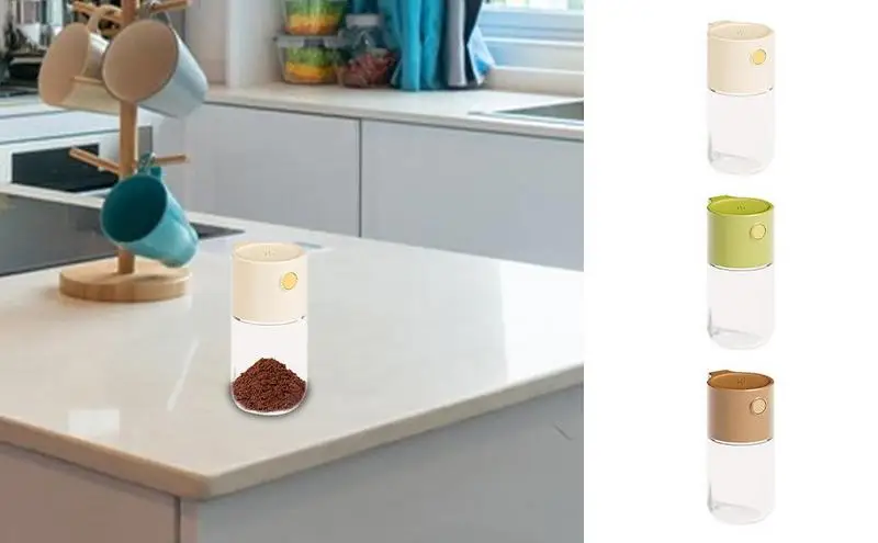 

Salt and Pepper Shakers Salt and Pepper Mill Shaker with Ceramic Rotor Kitchen Tool Moisture Proof Salt Shakers accessories
