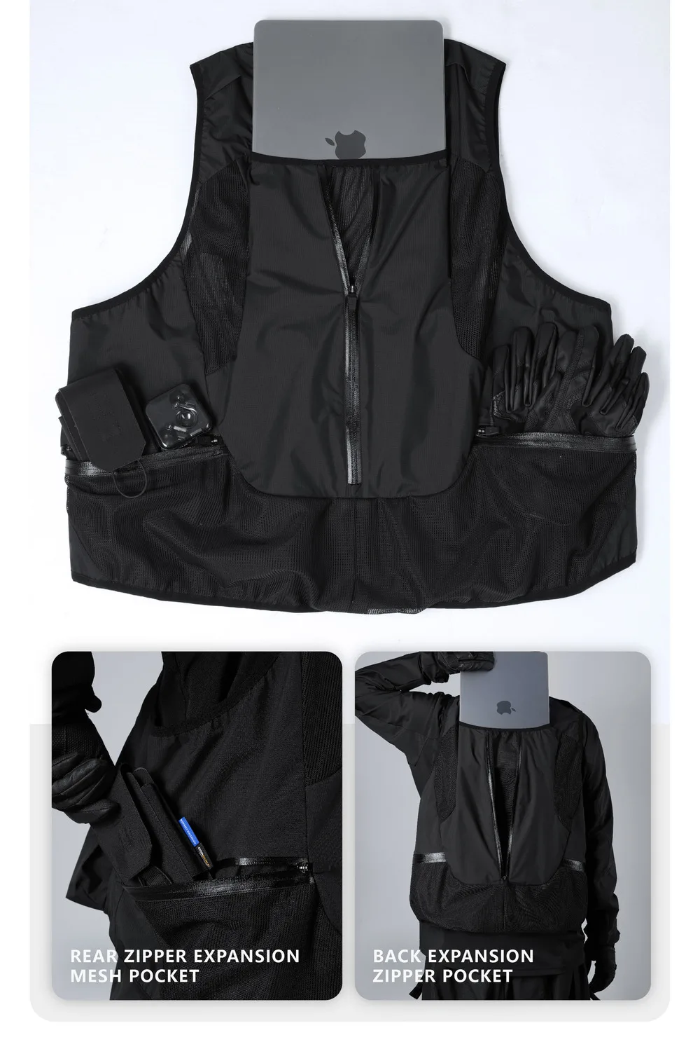 Reindee Lusion 24ss 0219 Functional  pocket lightweight vest multi-pocket edc carrier techwear accessories