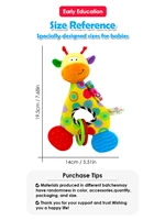 1pcs Baby Soft Rattles Animal Deer Stuffed Doll Teether Doll Cute Kids Infant Baby Teething Toys For Newborn Sensory Plush Toys 2