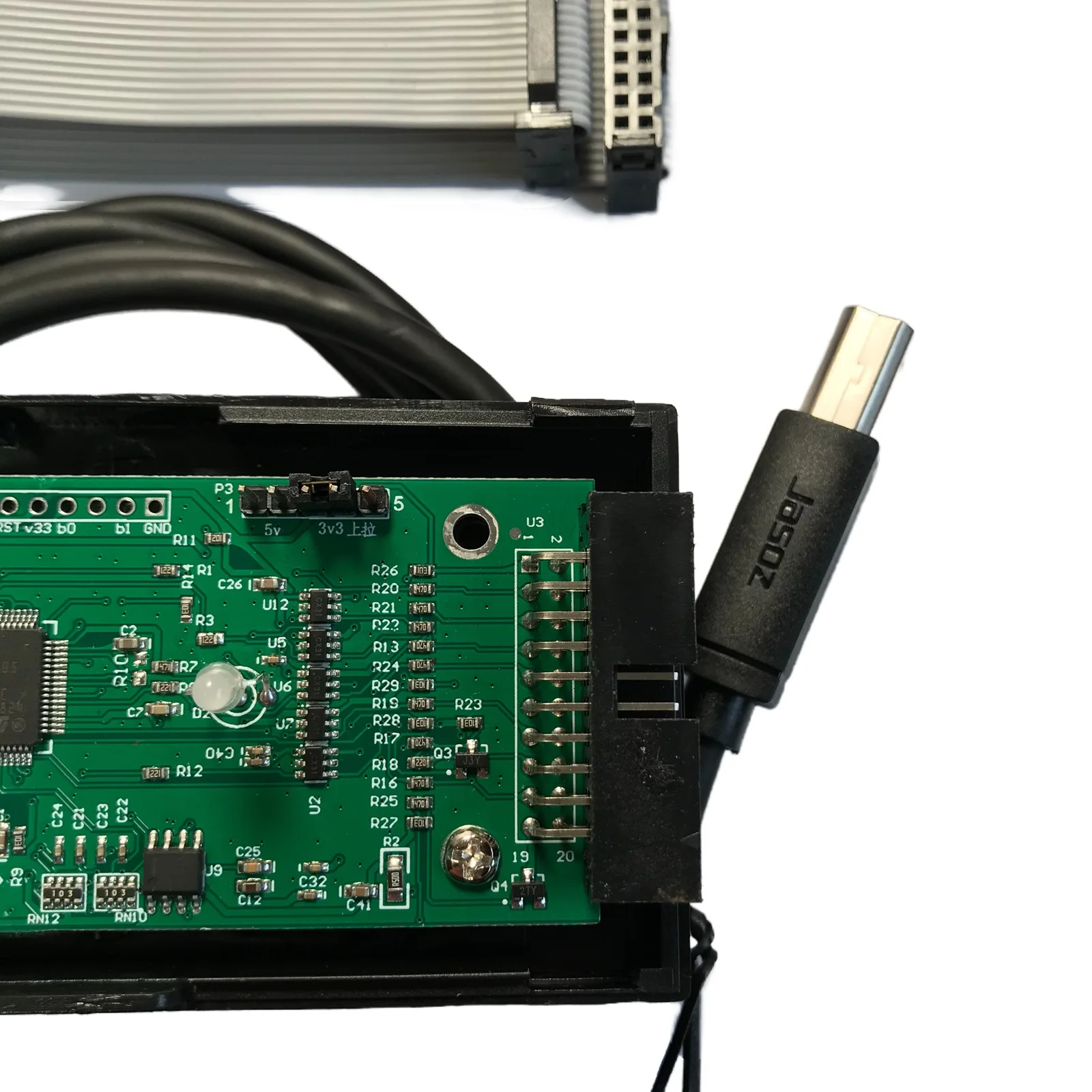 JLINK-ARM Emulador, ferramenta de depuração, JTAG, SWD, cabo USB, STM32, MCU para J-LINK V9, alta qualidade