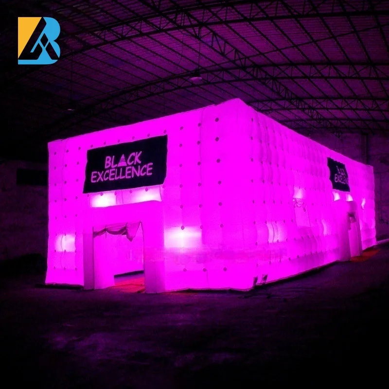 Inflatable Oversized Ornaments LED Lighting 20 Meters Huge Advertising Inflatable Tent for Event Decorations Rental Toys 5