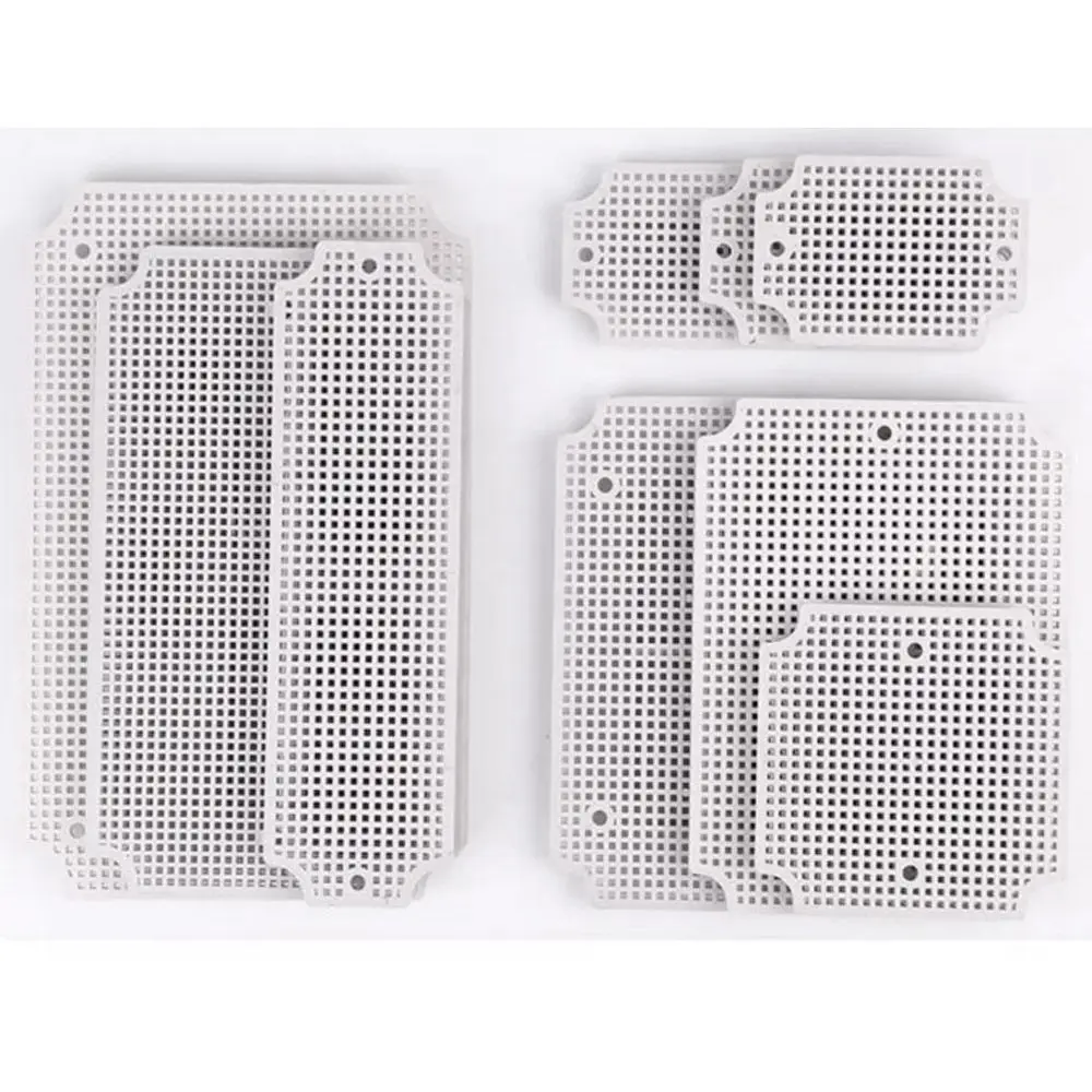 White Plastic ABS Fixed Installation Waterproof Junction Box Honeycomb Grid Plate Porous Plate Accessory Bottom Plate