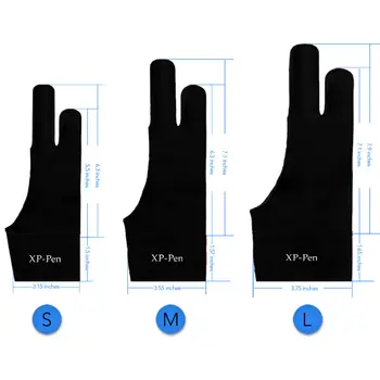 Artist Anti-fouling Glove for Drawing Tablet/Display light box/Tracing Light Pad for XP-Pen HUION WACOM Artist Tablet S/M/L size 1