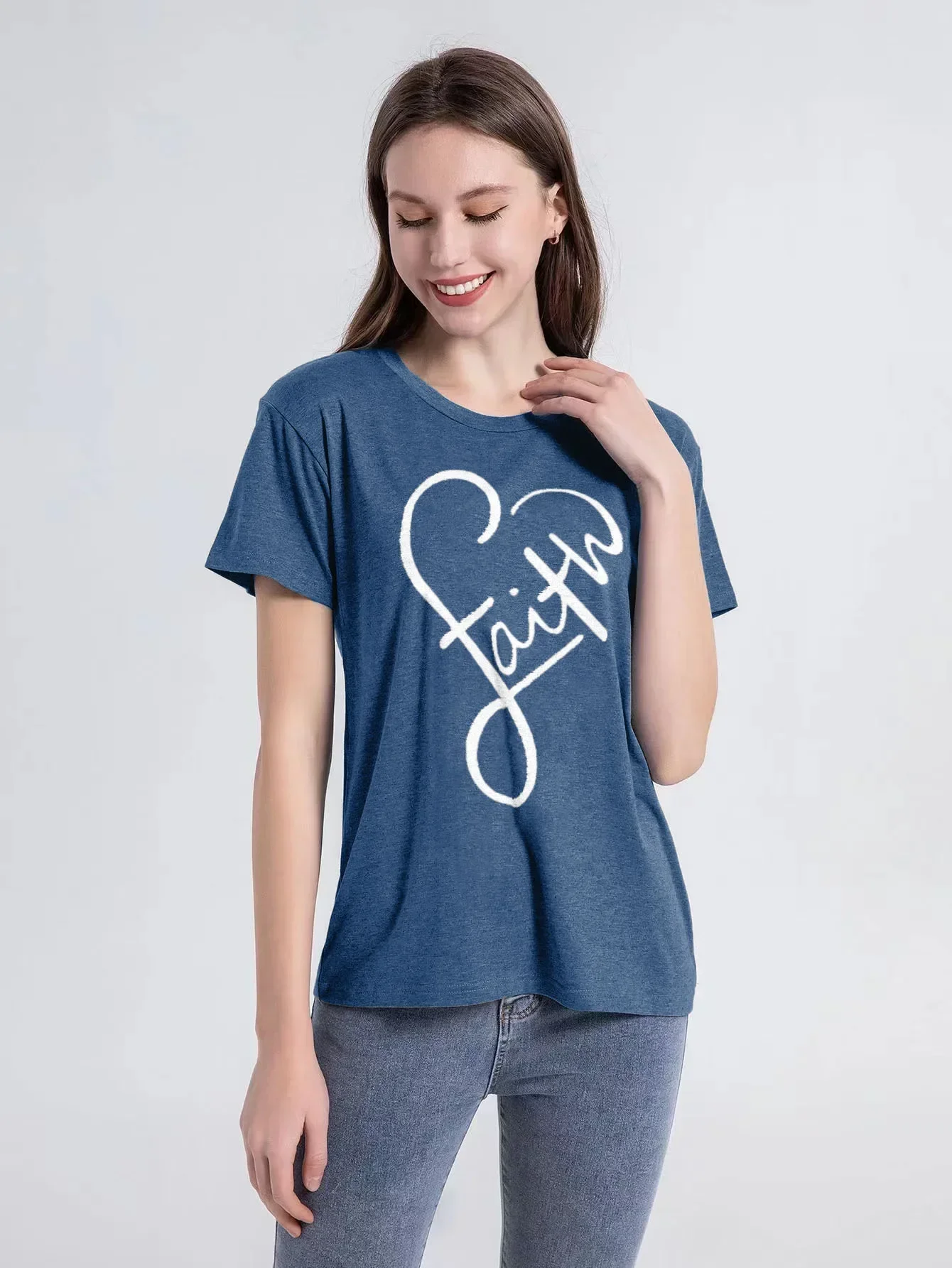 

2024 newLoose, short-sleeved T-shirt gray22
