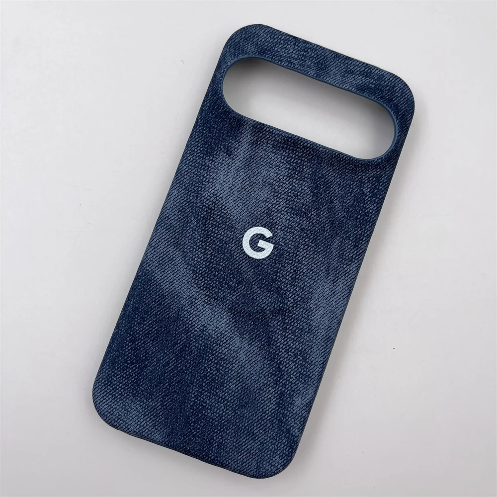 Luxury Denim Magnetic Phone Case with Shockproof Frameless Cooling Design