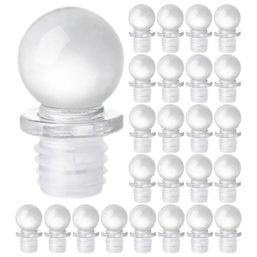 

24pcs Bottle Stoppers Decorative Stoppers with Glass Ball for Liquors Beverage