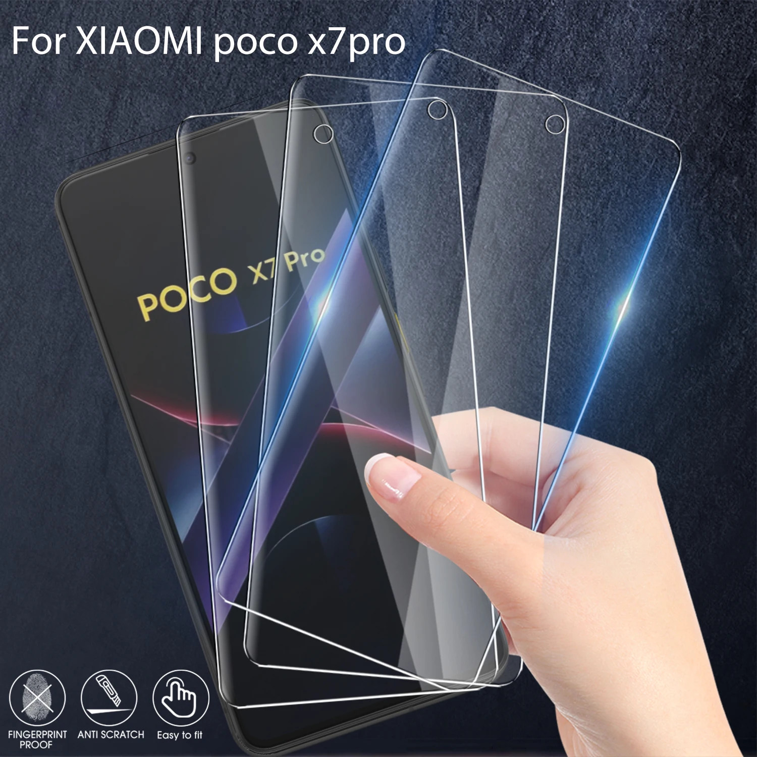 Pellicola Vetro Temperato Per Xiaomi POCO X6 5G – [2+2] Kit Con Protezione Per Fotocamera, HD 9H
