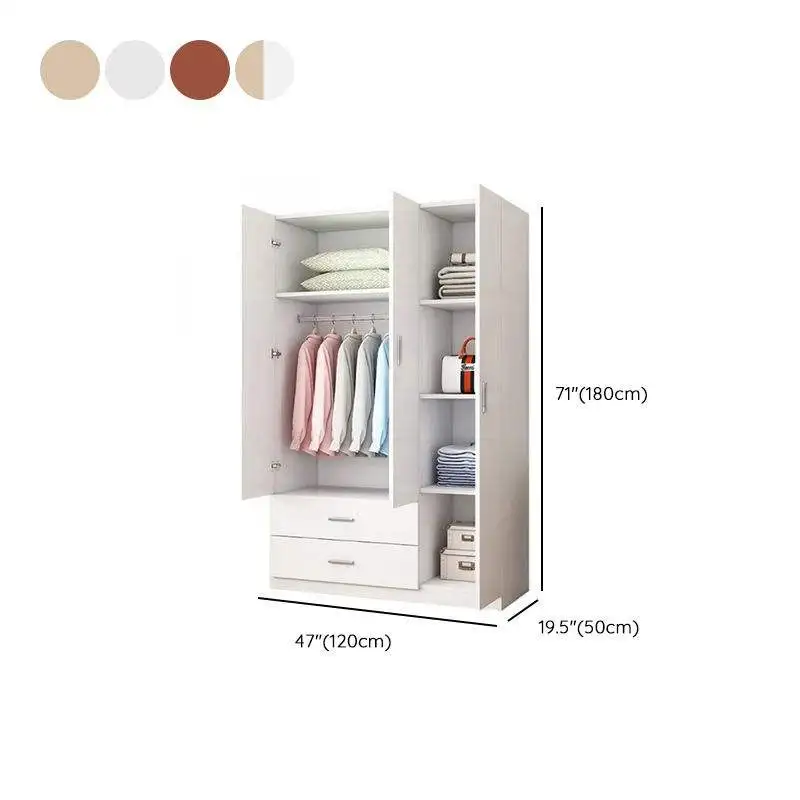 Wooden Wardrobe Cabinet, Clothes Closet, Drawer Bedroom Armoire