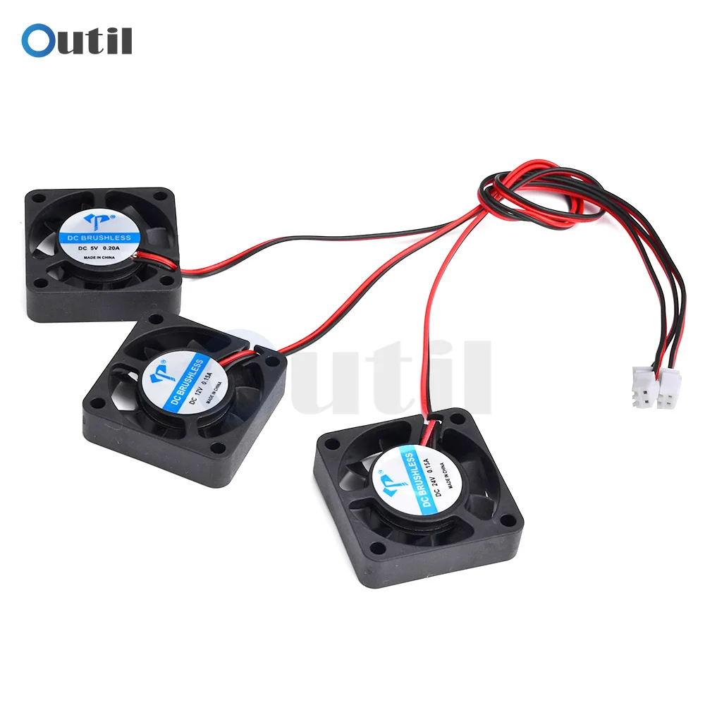 

5V 12V 24V 0.15A Cooling Turbo Fan DC4010 Brushless 3D Printer 2 Pin Cooling Blower For Extruder DC Cooler Blower Plastic Fans