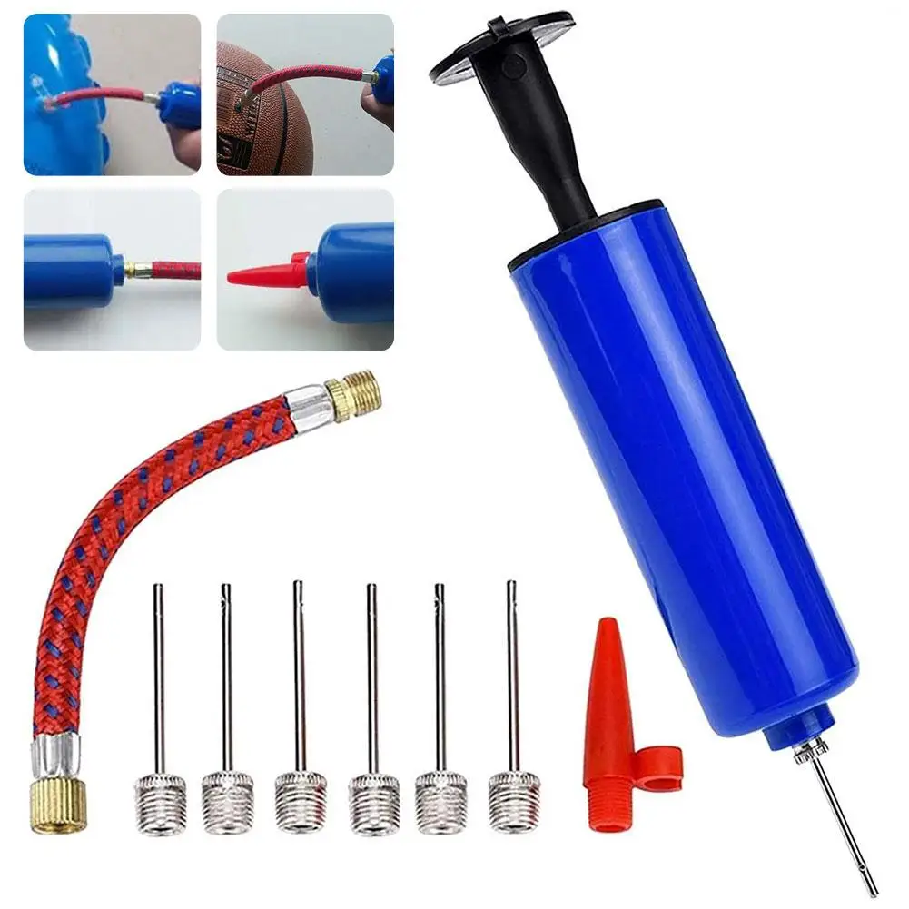 Portable Mini Hand Pump 6 Inch - Manual Air Pump for Basketball Soccer Ball Inflating, Compact Sports Equipment Accessories