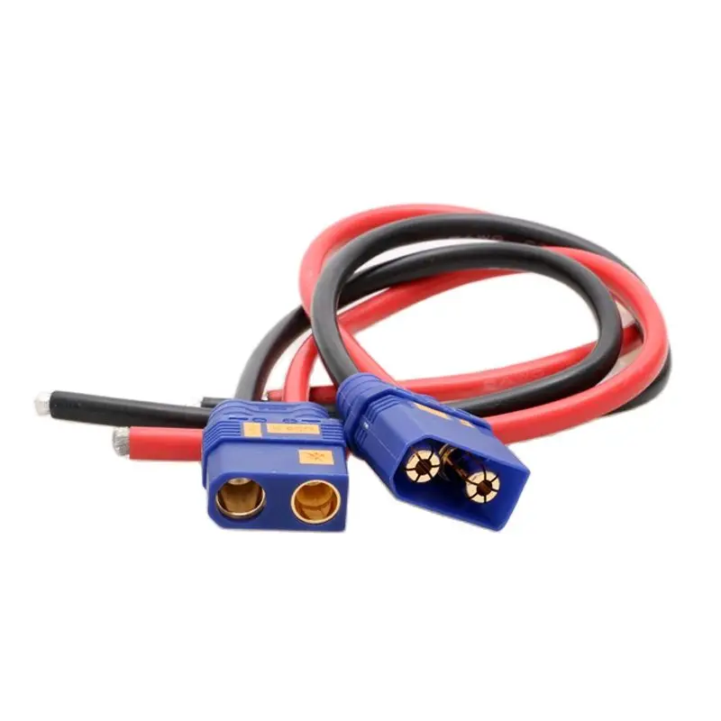 

1Pair RC Agriculture UAV QS8-S Anti-fire Cable Connector DIY Connecting Adapter Male Female Plug with 8AWG Silicone Wire 30cm