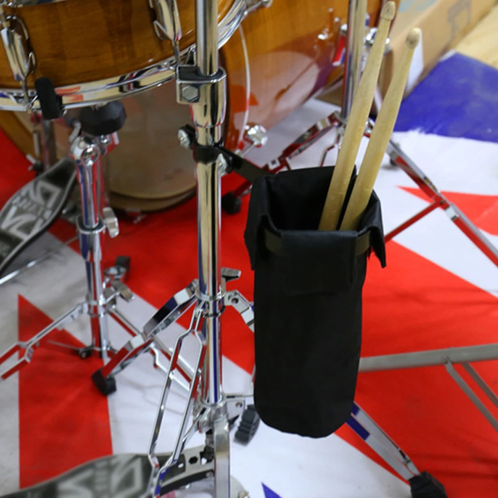 Drum Stick Holder Container Clamp Storage Bag Lightweight Large Capacity Adjustable Removable Teen Musician
