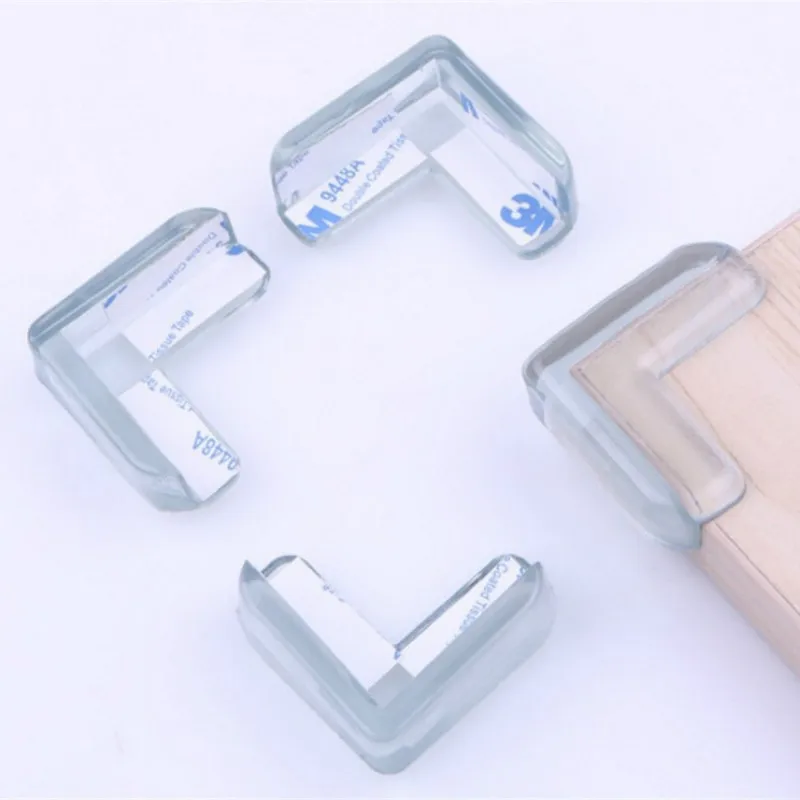 Silicone Table Corner Protector Table Corner Protector Table Edge Protector 2pcs/lot Transparent Table Corner Protector for Baby Toddler Glass Teapoy Soft Right-angled Corner Guards Safety Edge Pad