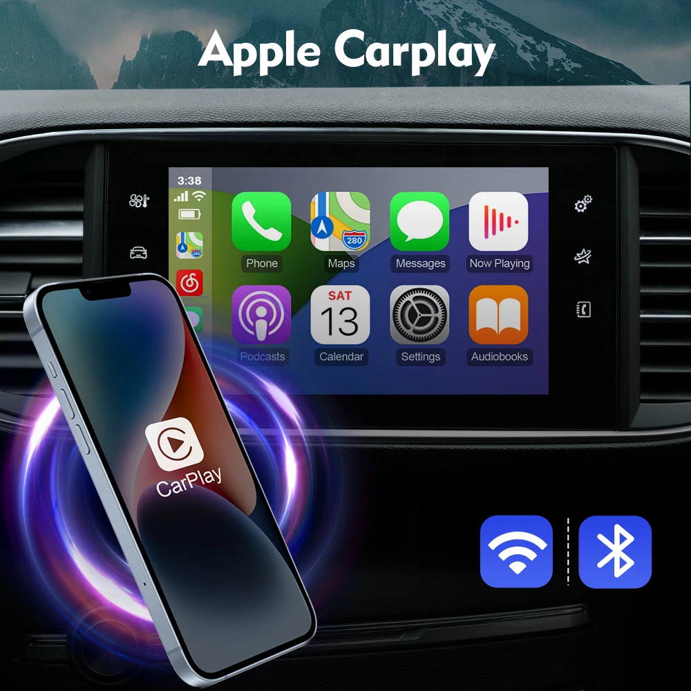 EBILAEN ワイヤレス Carplay Android 自動プジョーシトロエン