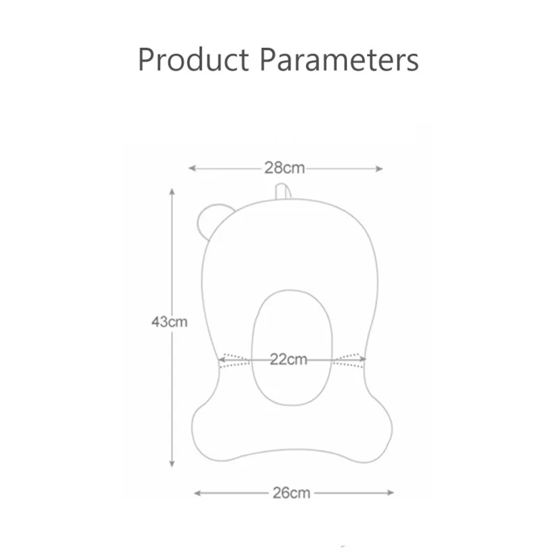 Baby Bath Seat Support Mat Foldable Baby Bath Tub Pad & Chair Newborn Bathtub Pillow Infant Anti-Slip Soft Comfort Body Cushion baby bath seat baby bath support pad baby bath tool