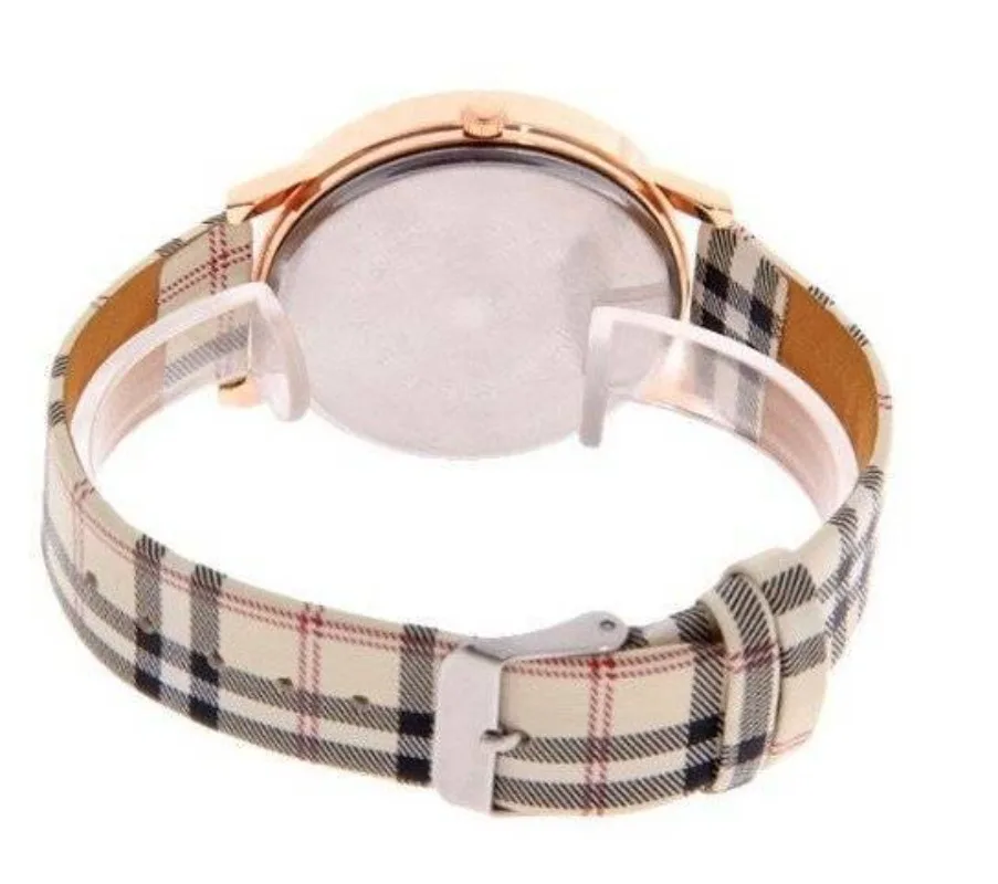 Men's Couple Watch Women's Belt Grid Watch