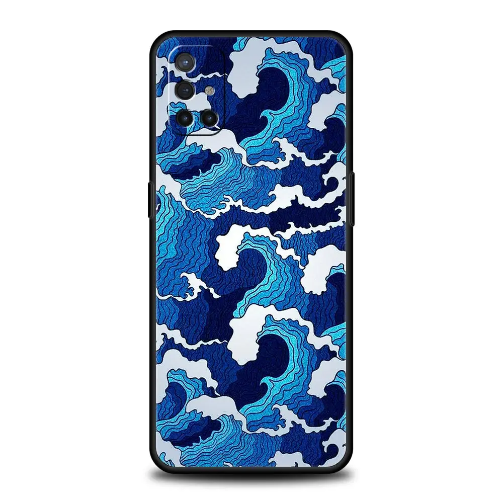 Cartoon Print Soft Black Phone Case Cover