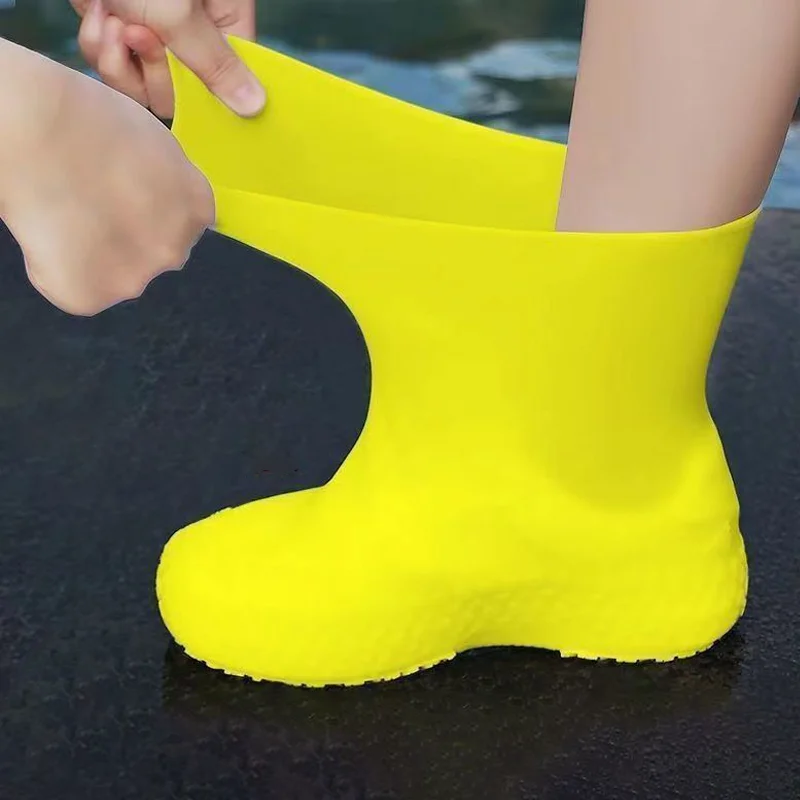 Shoe Covers Waterproof Silicone Reusable Non-Slip Wear-Resistant Rain Protector Anti-Slip Boot Outdoor Rainy Day shoe covers