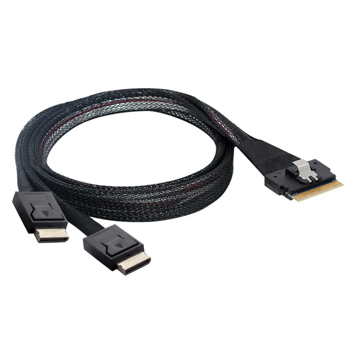 

CY SFF-8654 8i 74pin PCI-E Ultraport Slimline SAS Slim 4,0 до Dual Oculink