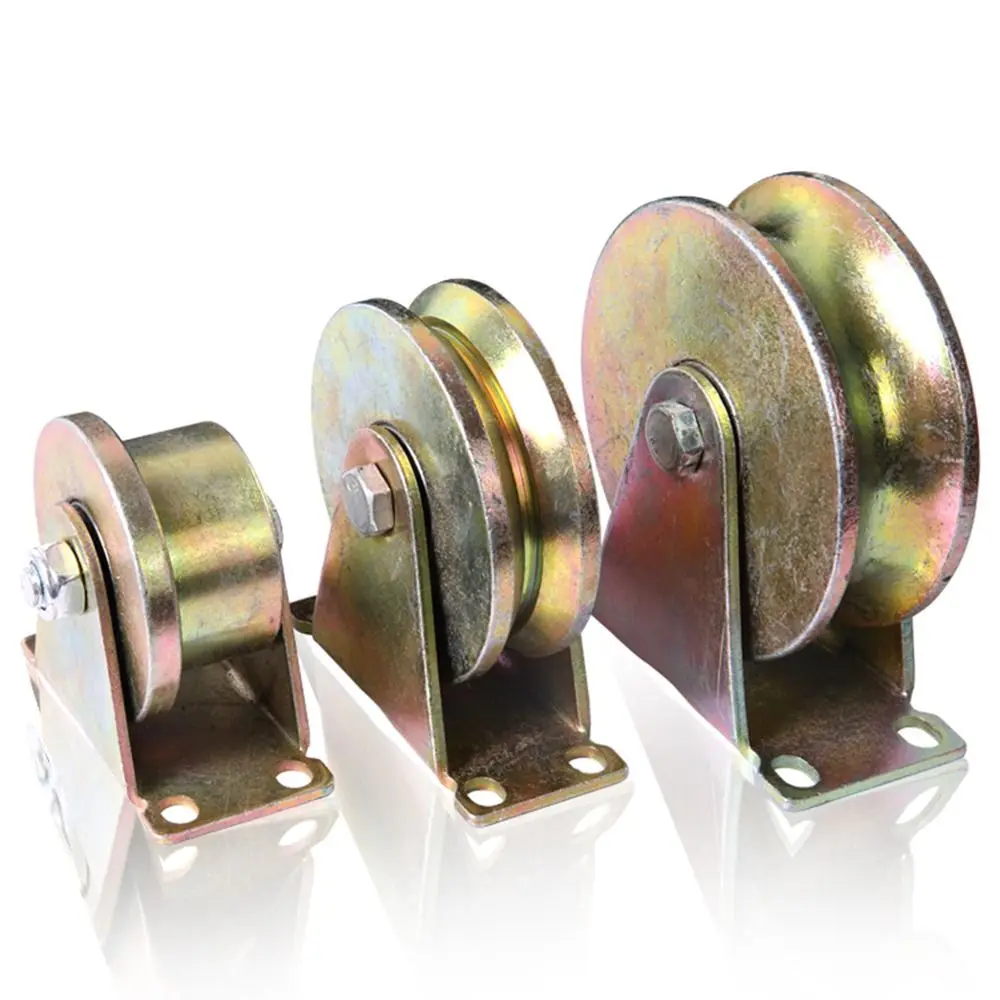 Stackable Pulleys 1Pcs Track Wheel Bearing Pulley Plating Color Stainless Steel Sliding ...