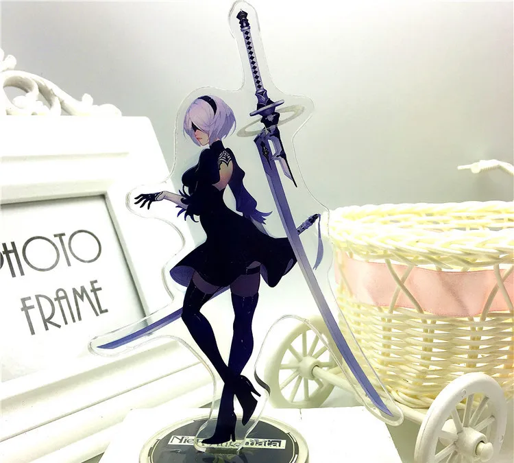 thumbnail image 1 of Figura de acción del personaje del juego NieR: Automata Doll 2B 9S YoRHa tipo BS con soporte acrílico para colección, 1 of 5