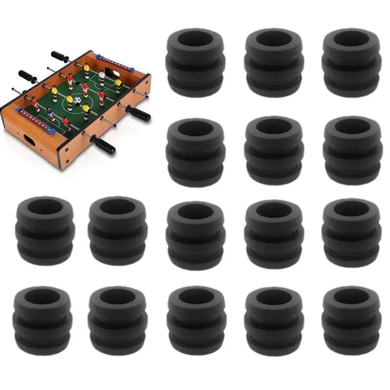 Foosball Rubber Bumpers Rod Foosball Replacement Parts Table Football Board Bearings Soft Rubber Bumper Table Football