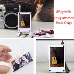 Set of Magnetic Acrylic Photo Frames for Instax Mini Film Photos (5pcs)