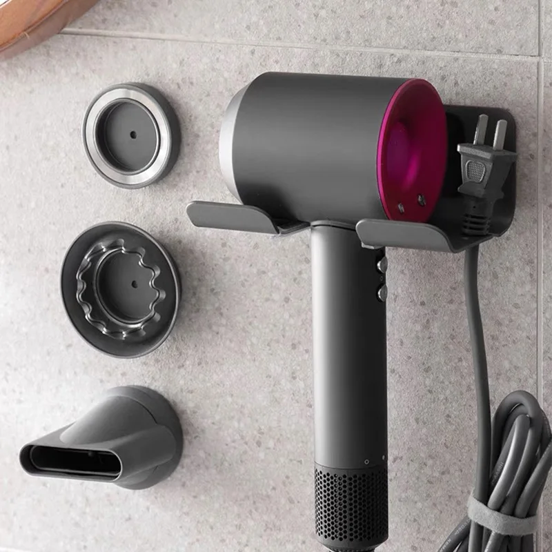 Wall Mounted Hair Dryer Holder for Dyson Laifen Aluminum Magnetic Nozzle