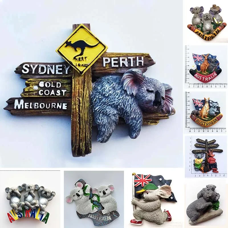 400x300mm france jumbo fridge magnet sfm 0350 Australia Fridge Magnet Koala Fridge Magnet Souvenir 3D Resin Magnetic Stickers Refrigerator Decorative Magnet Travel Gift Idea