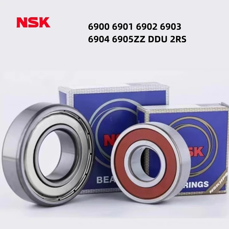 5/10pcs thin-walled deep groove ball bearing NSK high-speed 6900 6901 6902 6903 6904 6905 ZZDDU 2RS high-speed bearing steel.