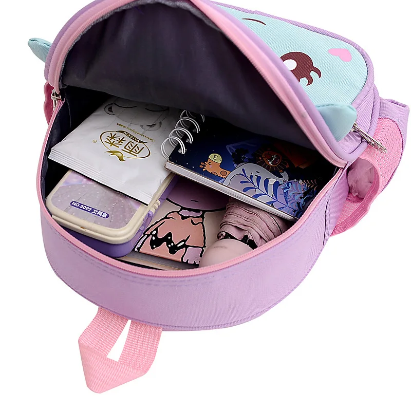 New Children Cute Unicorn Dinosaur School Bags In Kindergarten Boys Girls 1-6 Years Old Lovely Baby Backpacks Kids Anti Loss Bag