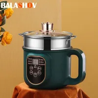 Household Electric Cooking Machine 1-2 People Hot Pot Stew Heating Eggs Soup Non-stick Pan Multifunction Electric Rice Cooker 1