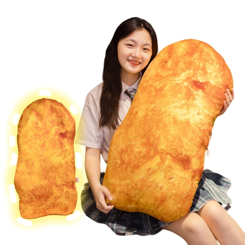 

Новинка 65/90 см милые куриные Nuggets мягкая плюшевая игрушка для детей мультяшная креативная Детская кукла для сна декоративная подушка подарок на день рождения