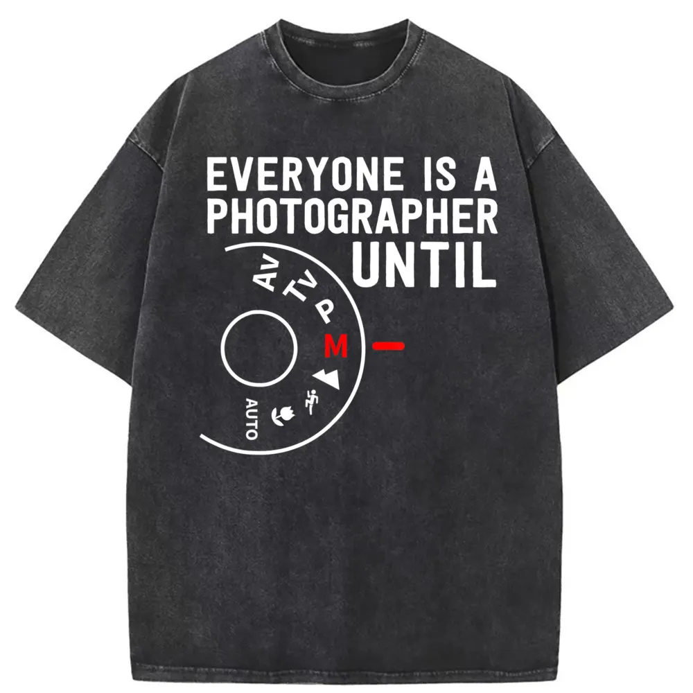 

Photography T Shirt Everyone Is A Photographer Manual Mode Comfortable Newest Long Sleeve Mens Sweatshirts Group