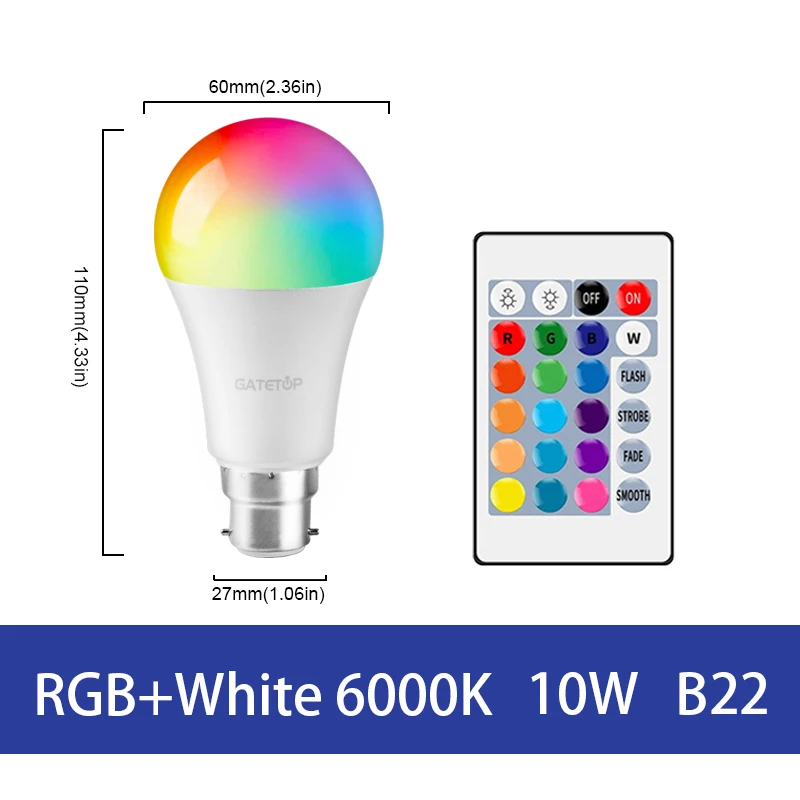 ตัวเลือกสินค้า โคมไฟ LED RGB รีโมทควบคุม สว่างสดใส ตกแต่งบ้านได้ทุกสไตล์