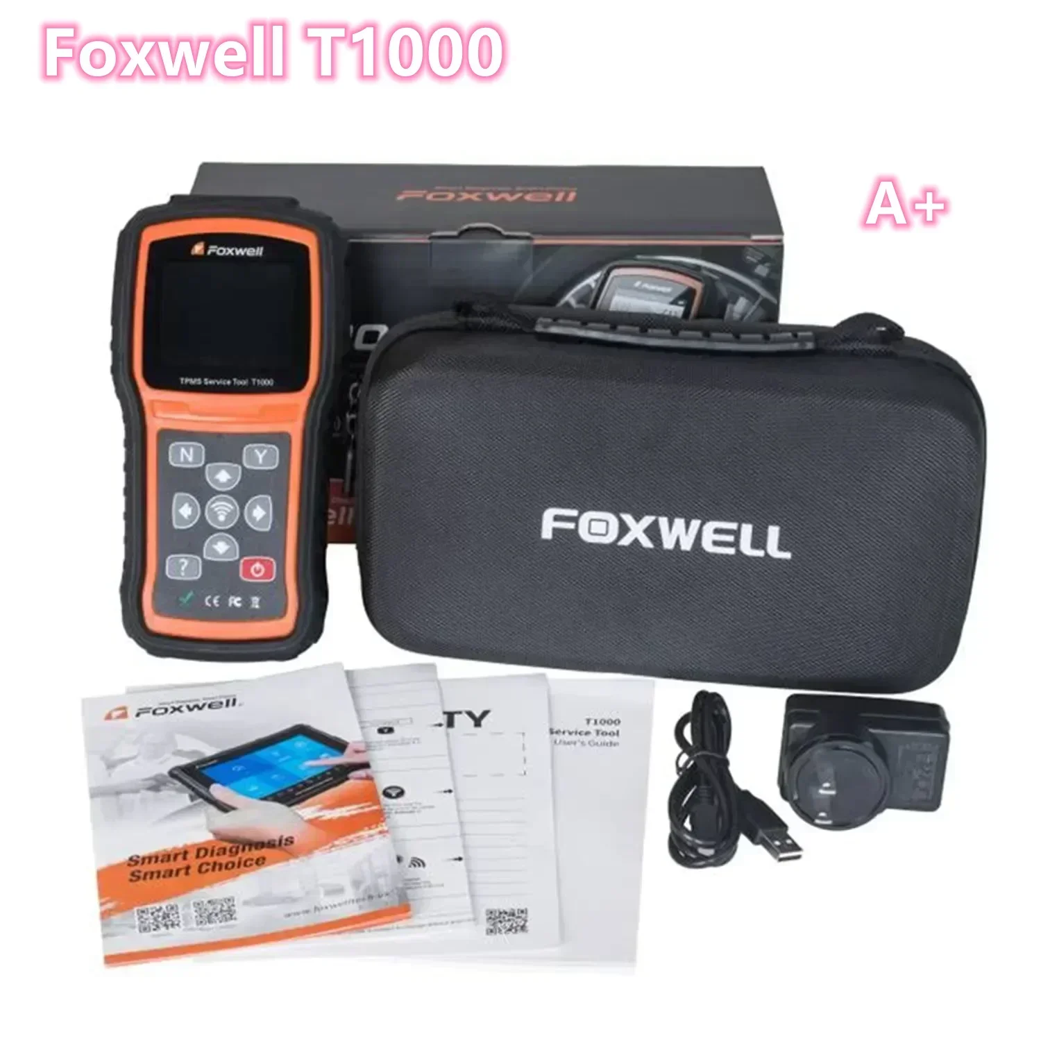 Foxwell T1000 TPMS spoušť nářadí TPM senzor doživotní svobodné aktualizuje online nahradit foxwell NT1001