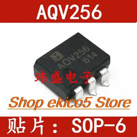 

10 шт., Оригинальные запасные части AQV256 AQV256A SOP-6